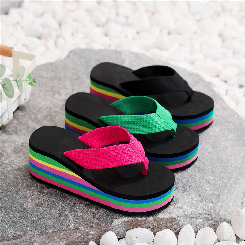 Embroidery Garments - Women Beach Slippers Summer Non Slip
