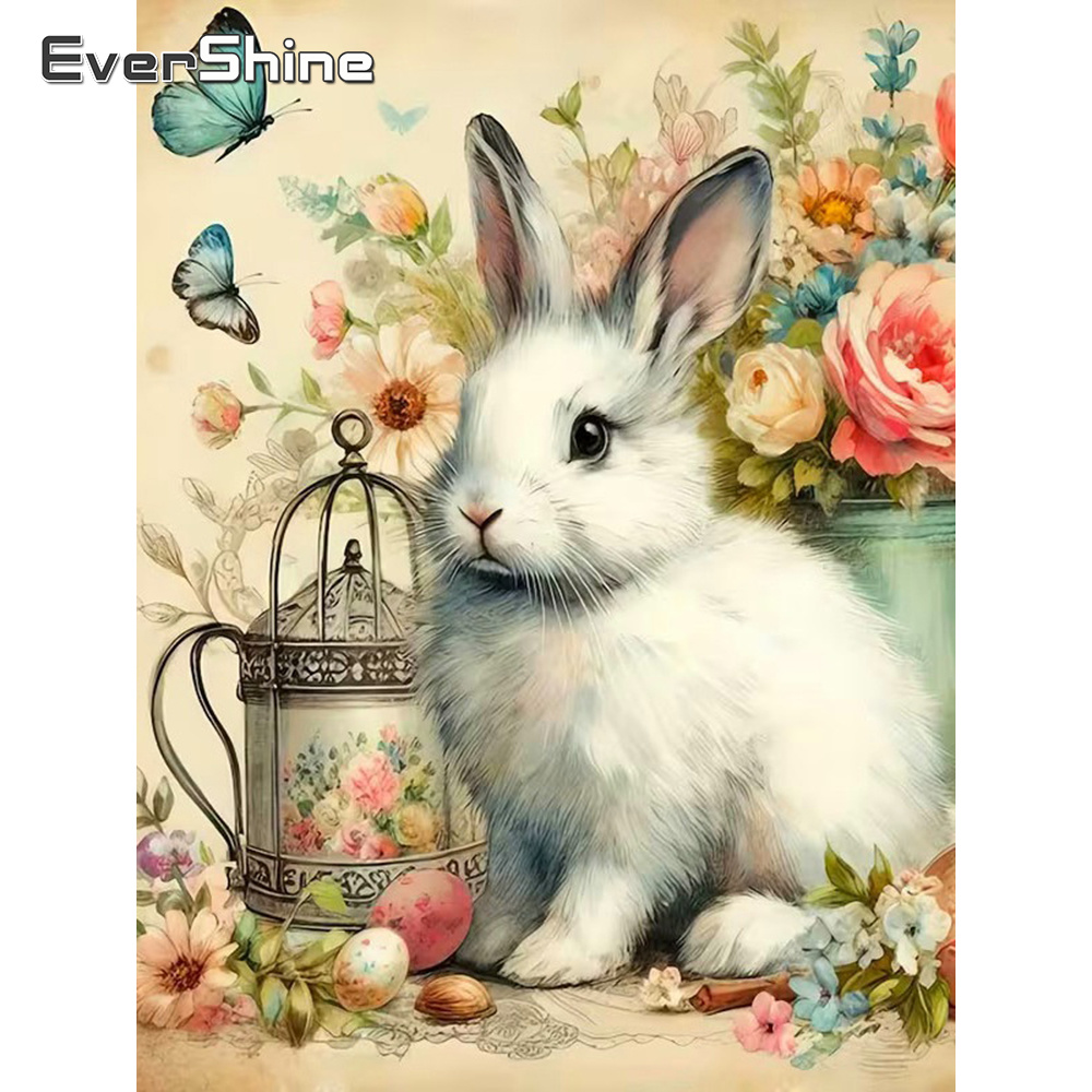 Embroidery Egg - Evershine Animal Diamond Mosaic Rabbit Full
