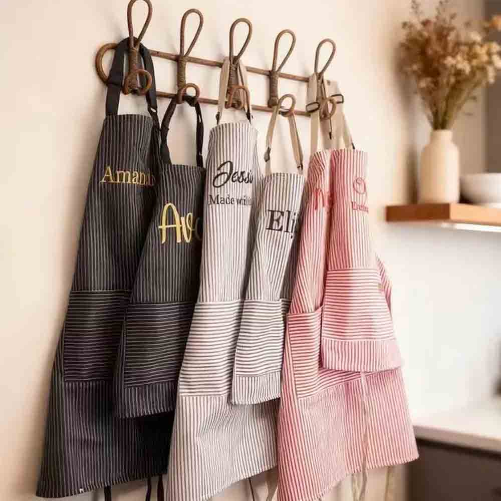 Embroidery Name Designs - Custom Name Embroidery Apron, Personalized Kids