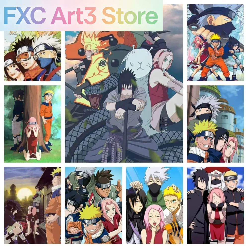 Embroidery Garments - Frameless 1pc Naruto Class Seven New