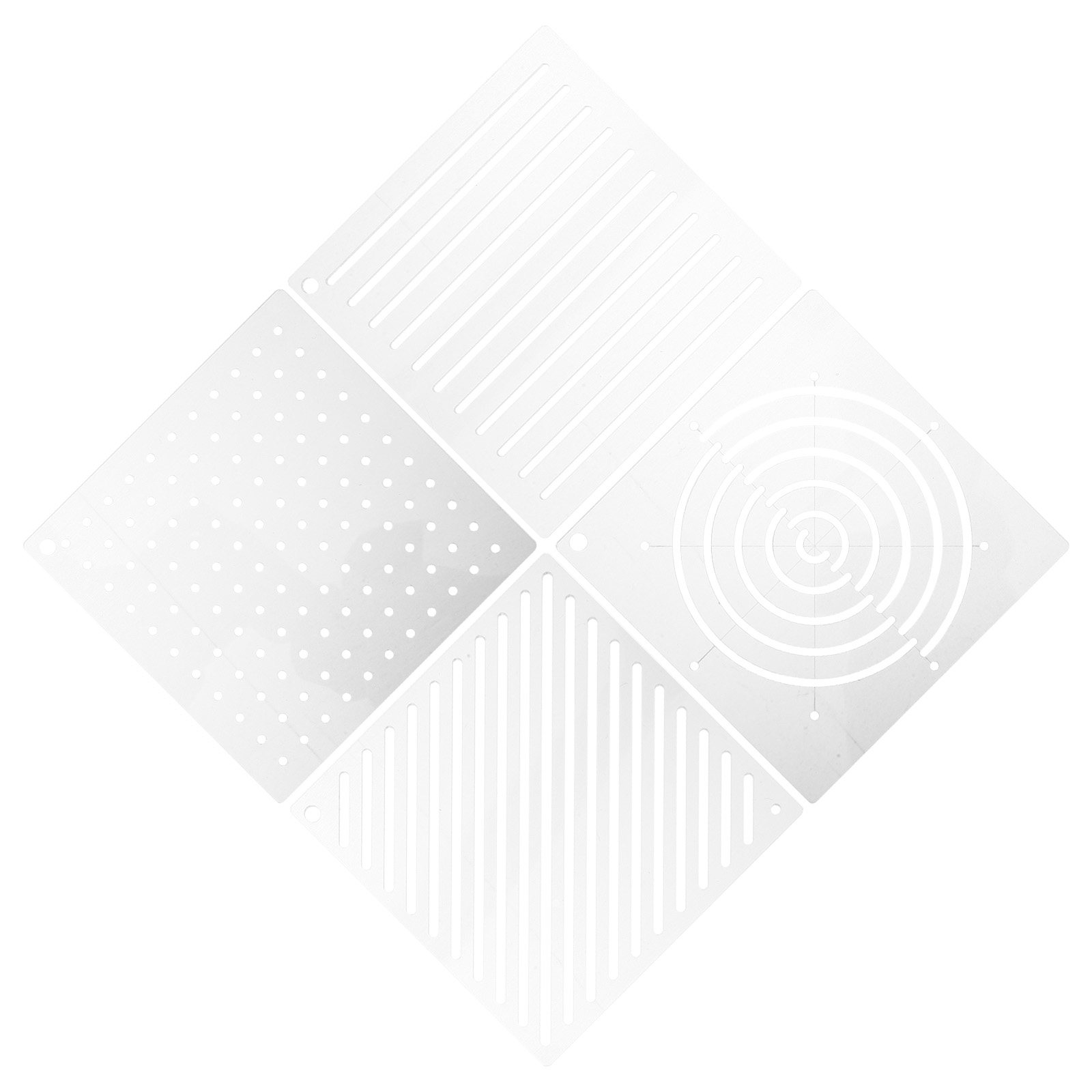 Embroidery Quilting - Acrylic Quilting Templates 4 Piece Transparent