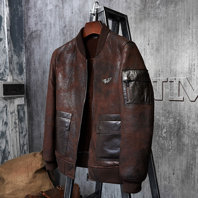 Denny&Dora Men's Shearling Coa - огляд і ціна Embroidery In Australia