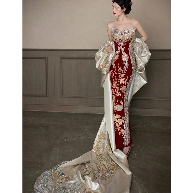 Xiuhe Clothing 2026 New Tube T - огляд і ціна Embroidery In Indonesia