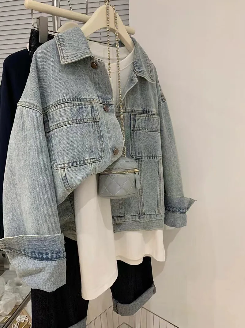 Denim Coat Women Y2k Spring Au - огляд і ціна Embroidery Jeans