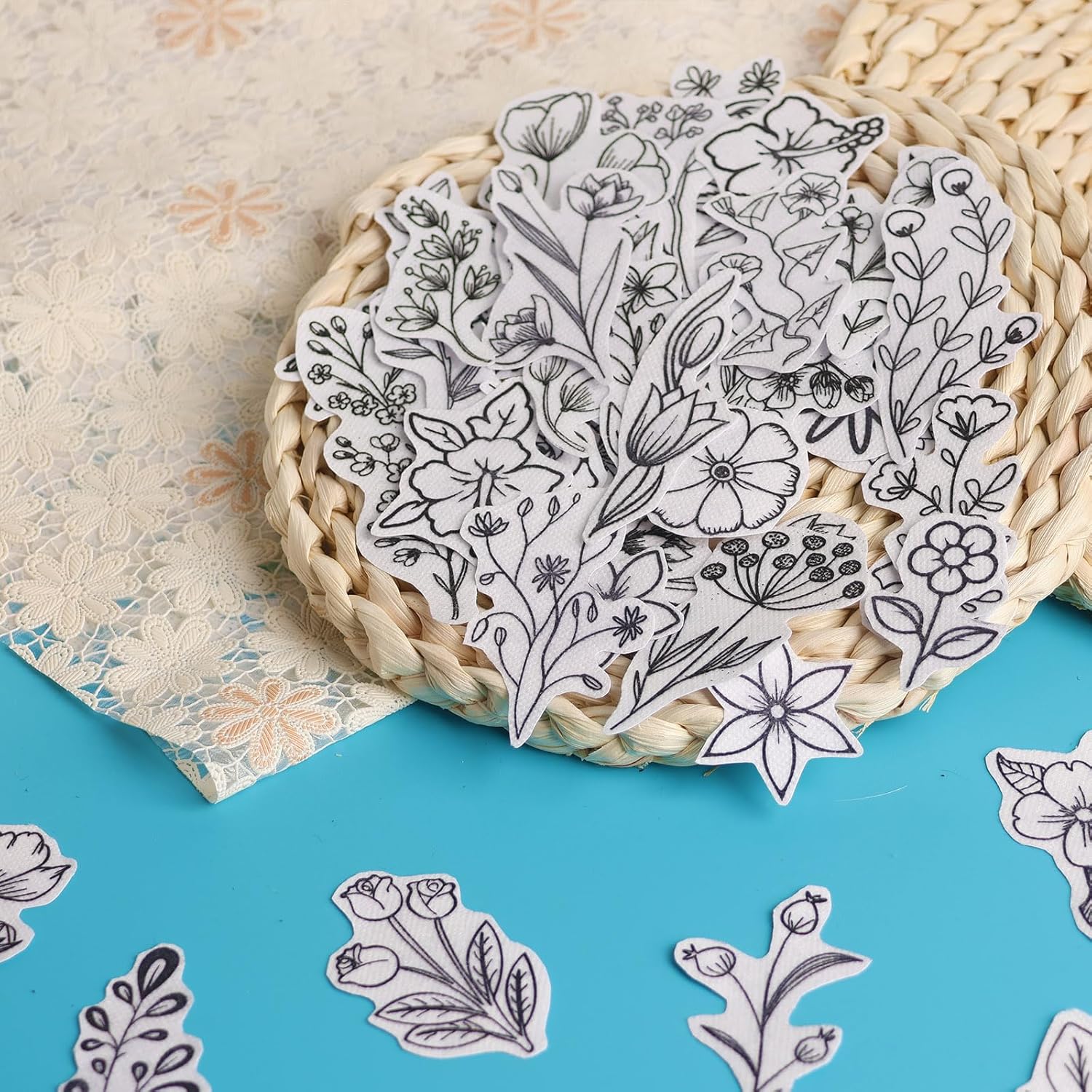 50Pcs Water Soluble Embroidery - огляд і ціна Embroidery Quilting