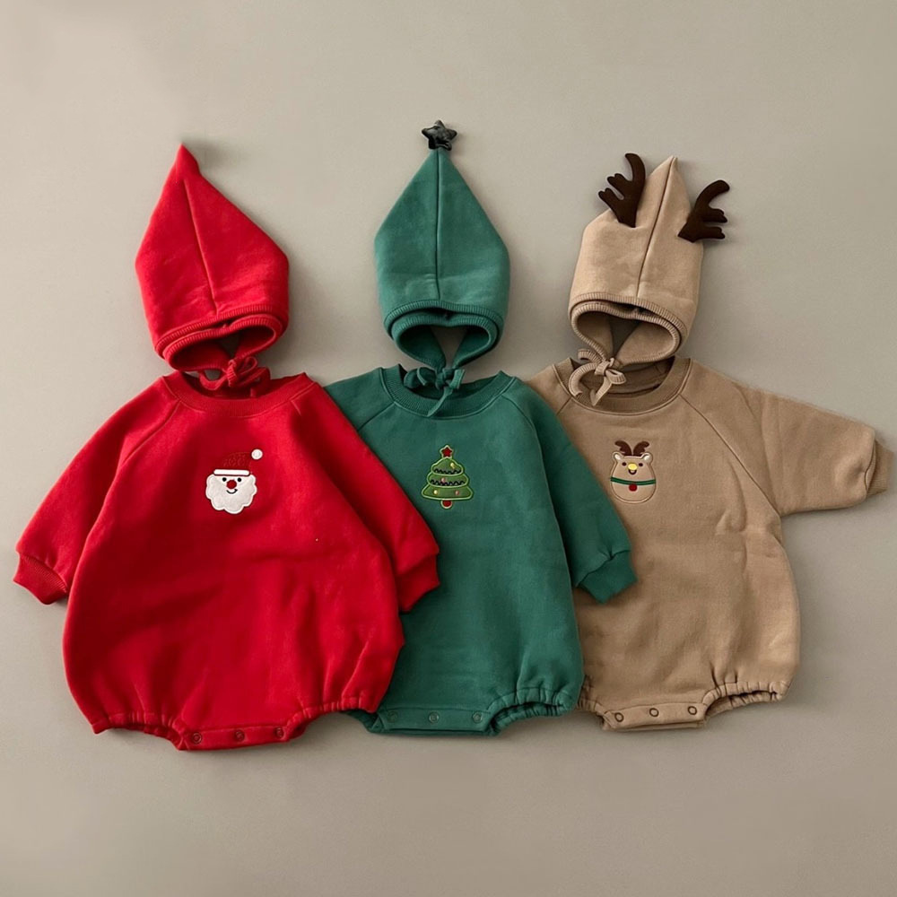 Baby Christmas Romper with Hat - огляд і ціна Embroidery Xmas Tree