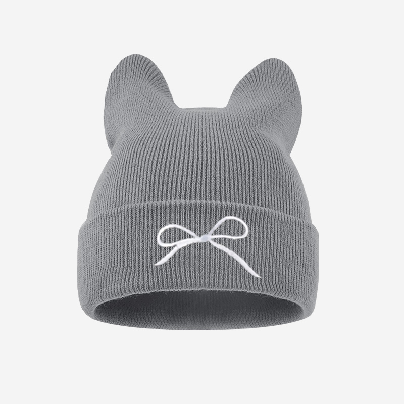 1-3Y Toddler Cat Ear Knit Bean - огляд і ціна Embroidery Cat