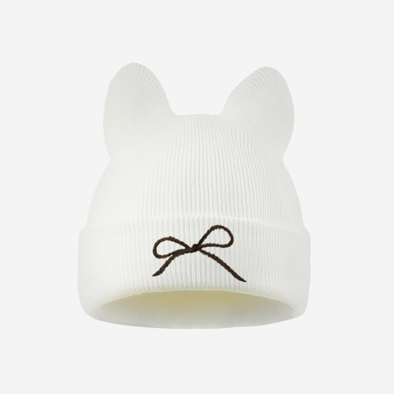 1-3Y Toddler Cat Ear Knit Bean - огляд і ціна Embroidery Cat