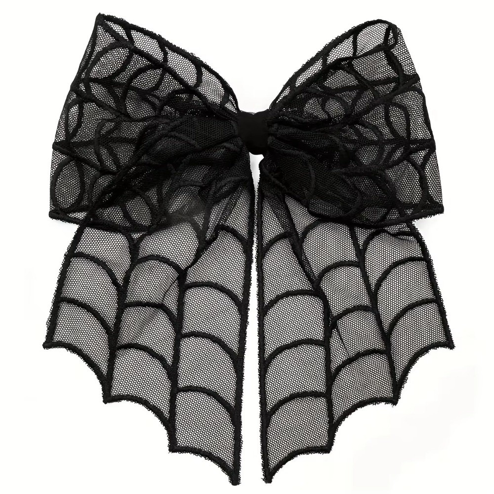 Lace Tulle Veil Hair Clips Bat - огляд і ціна Embroidery Gothic