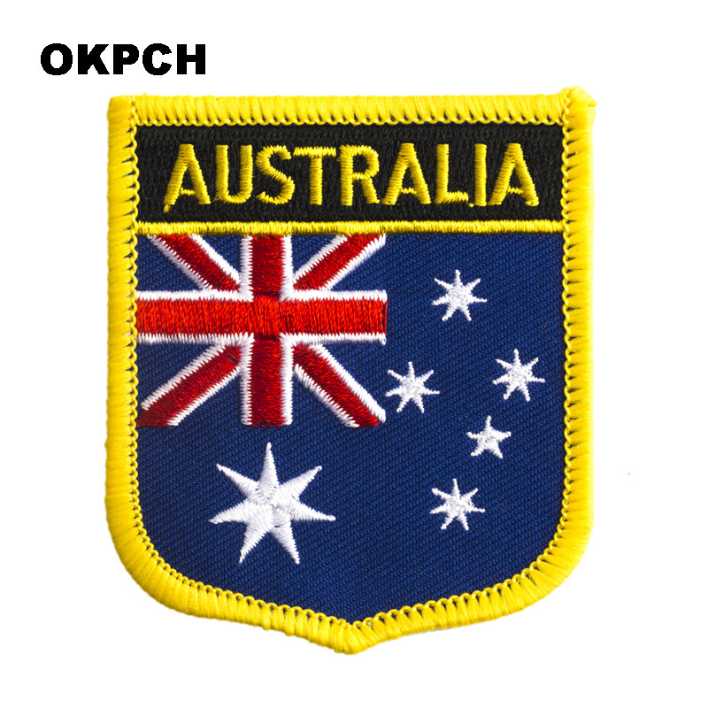 Australia Flag Shield Shape Ir - огляд і ціна Embroidery In Australia