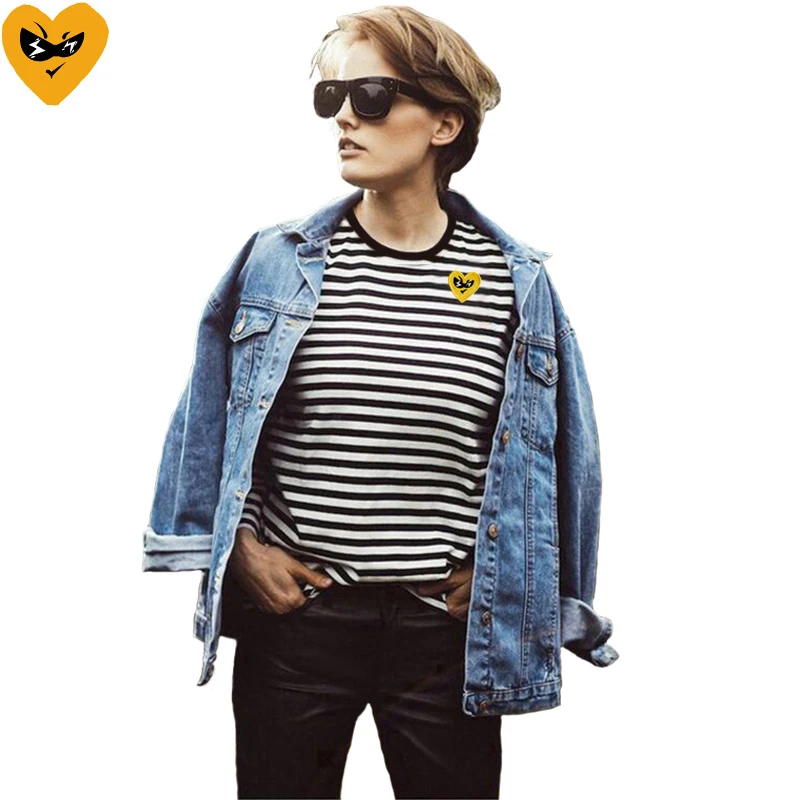 Break Egg Women Striped T-Shir - огляд і ціна Embroidery Egg