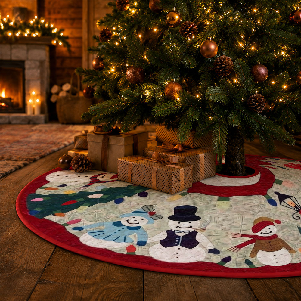 1pc Snowman Family Christmas L - огляд і ціна Embroidery Xmas Tree