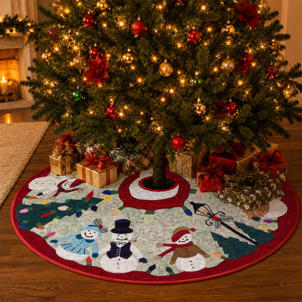 1pc Snowman Family Christmas L - огляд і ціна Embroidery Xmas Tree