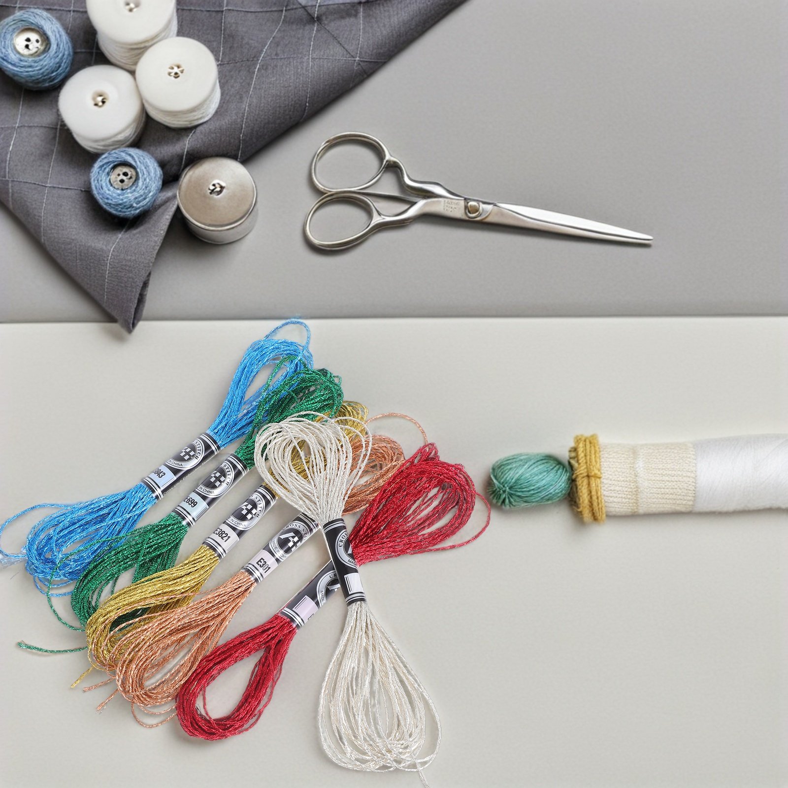 6Pcs Luxurious Metallic Embroi - огляд і ціна Embroidery Floss