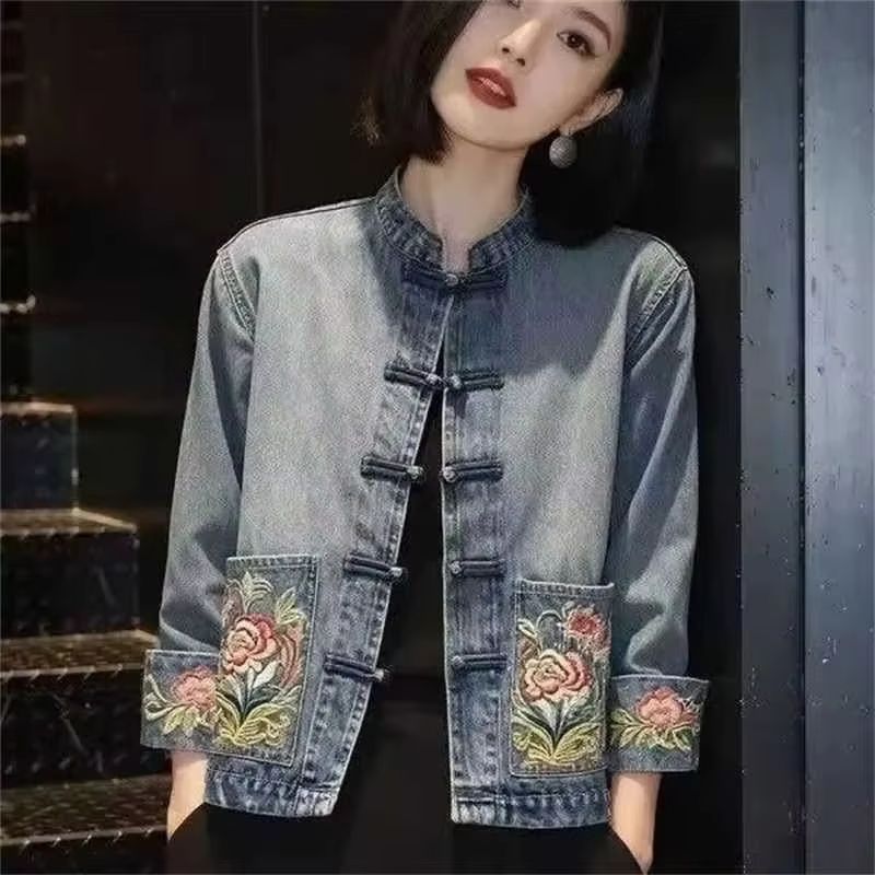Spring Autumn Beautiful Embroi - огляд і ціна Embroidery Jeans