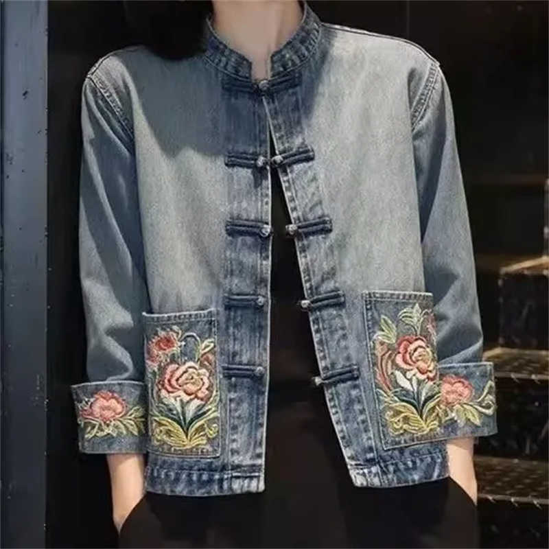 Spring Autumn Beautiful Embroi - огляд і ціна Embroidery Jeans