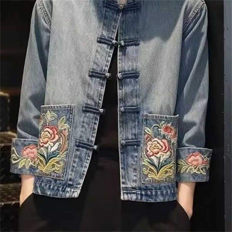 Spring Autumn Beautiful Embroi - огляд і ціна Embroidery Jeans