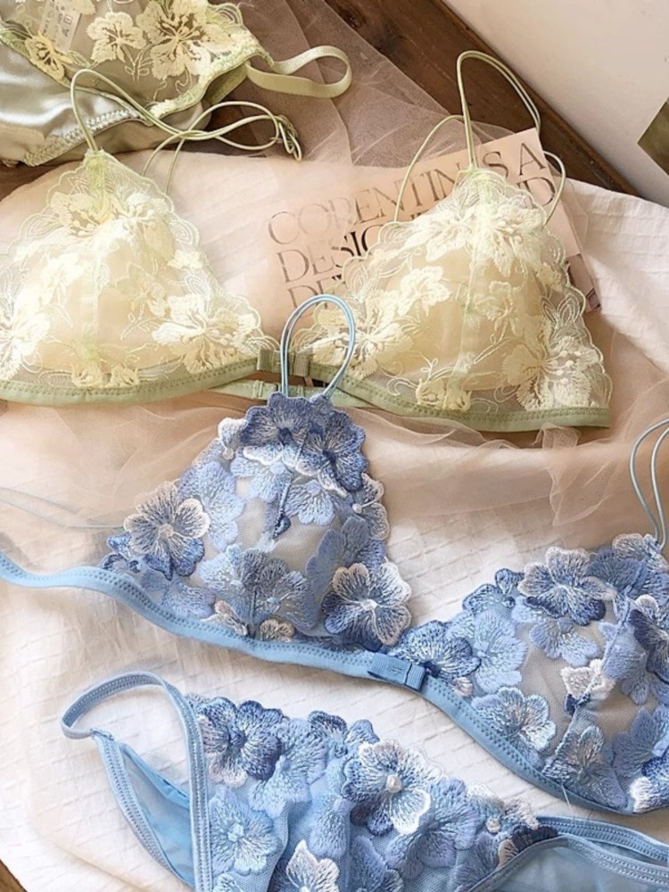 French Niche Lingerie Set Embr - огляд і ціна Embroidery In Australia