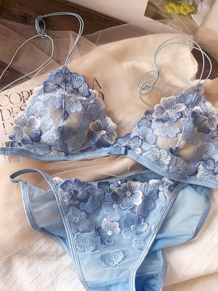 French Niche Lingerie Set Embr - огляд і ціна Embroidery In Australia