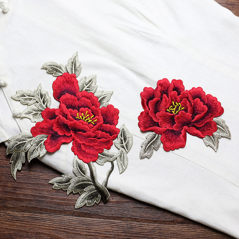 1 Pair Red Pink Yellow Embroid - огляд і ціна Embroidery Yellow Dress