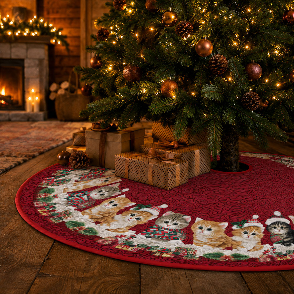 Jit 1pc Christmas Kitten Holly - огляд і ціна Embroidery Xmas Tree