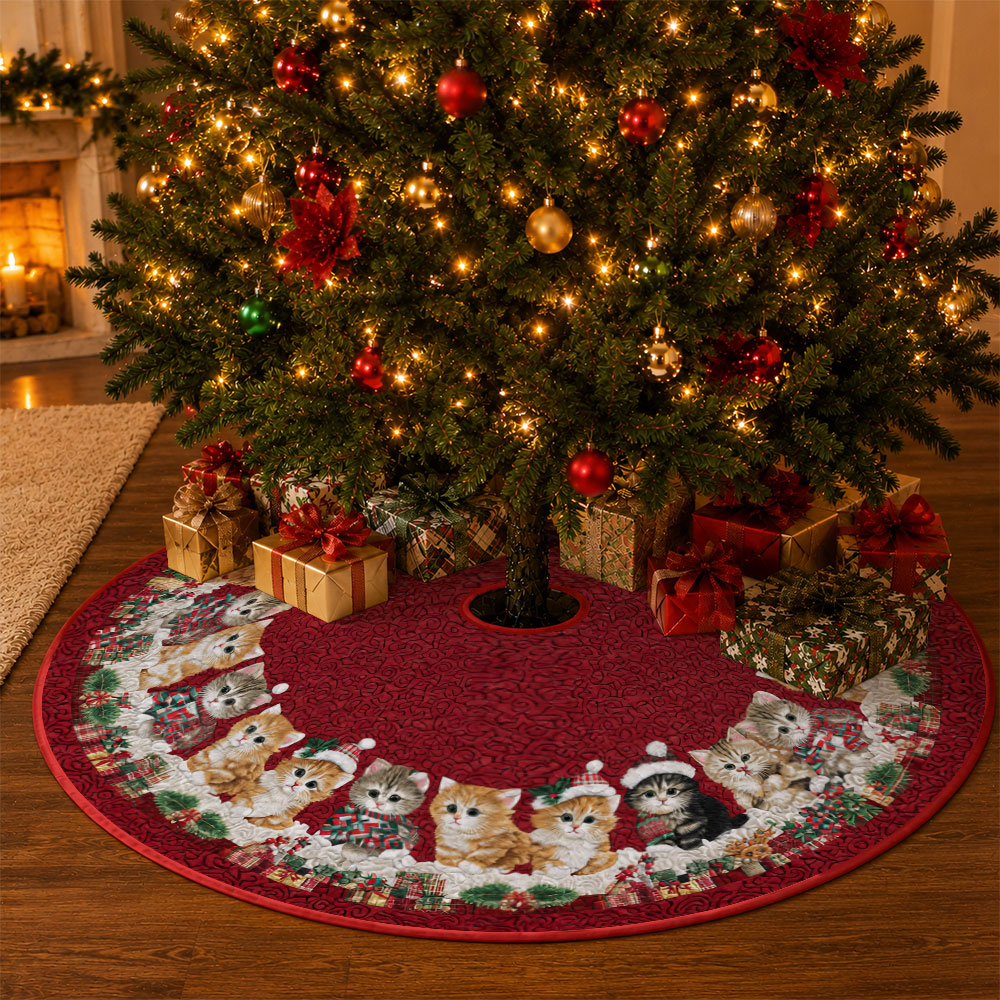 Jit 1pc Christmas Kitten Holly - огляд і ціна Embroidery Xmas Tree