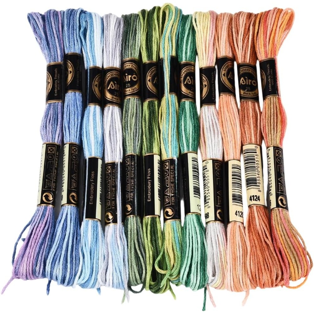12 Skeins 105 Yards Cross Stit - огляд і ціна Embroidery Floss