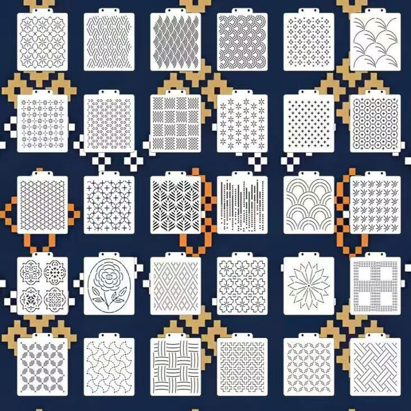 30Pcs Sashiko Stencil Set, Pla - огляд і ціна Embroidery Quilting