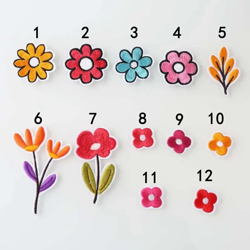 10pcs Embroidery Flowers Sew I - огляд і ціна Embroidery Jeans