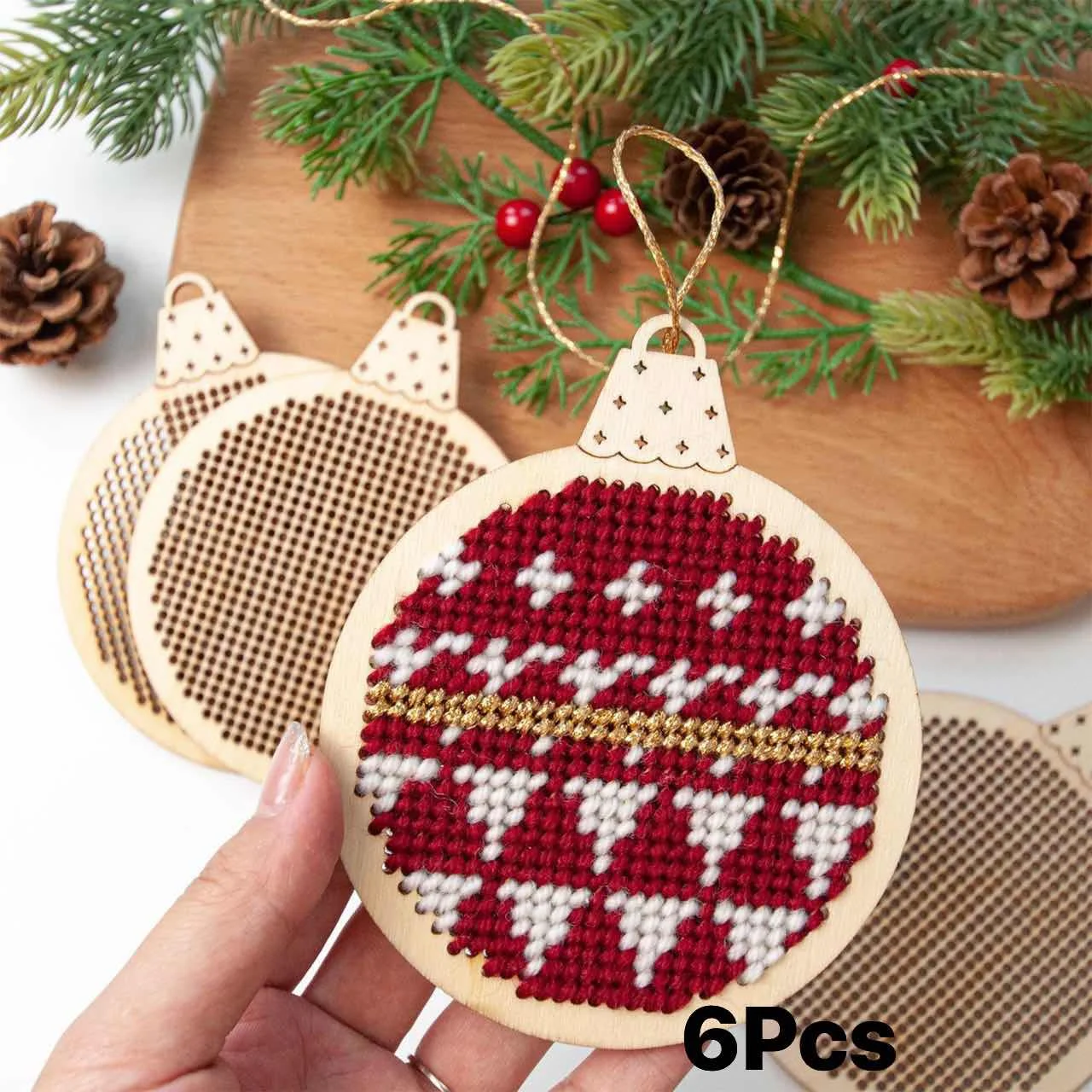 12Pcs Christmas Cross Stitch H - огляд і ціна Embroidery Xmas Tree