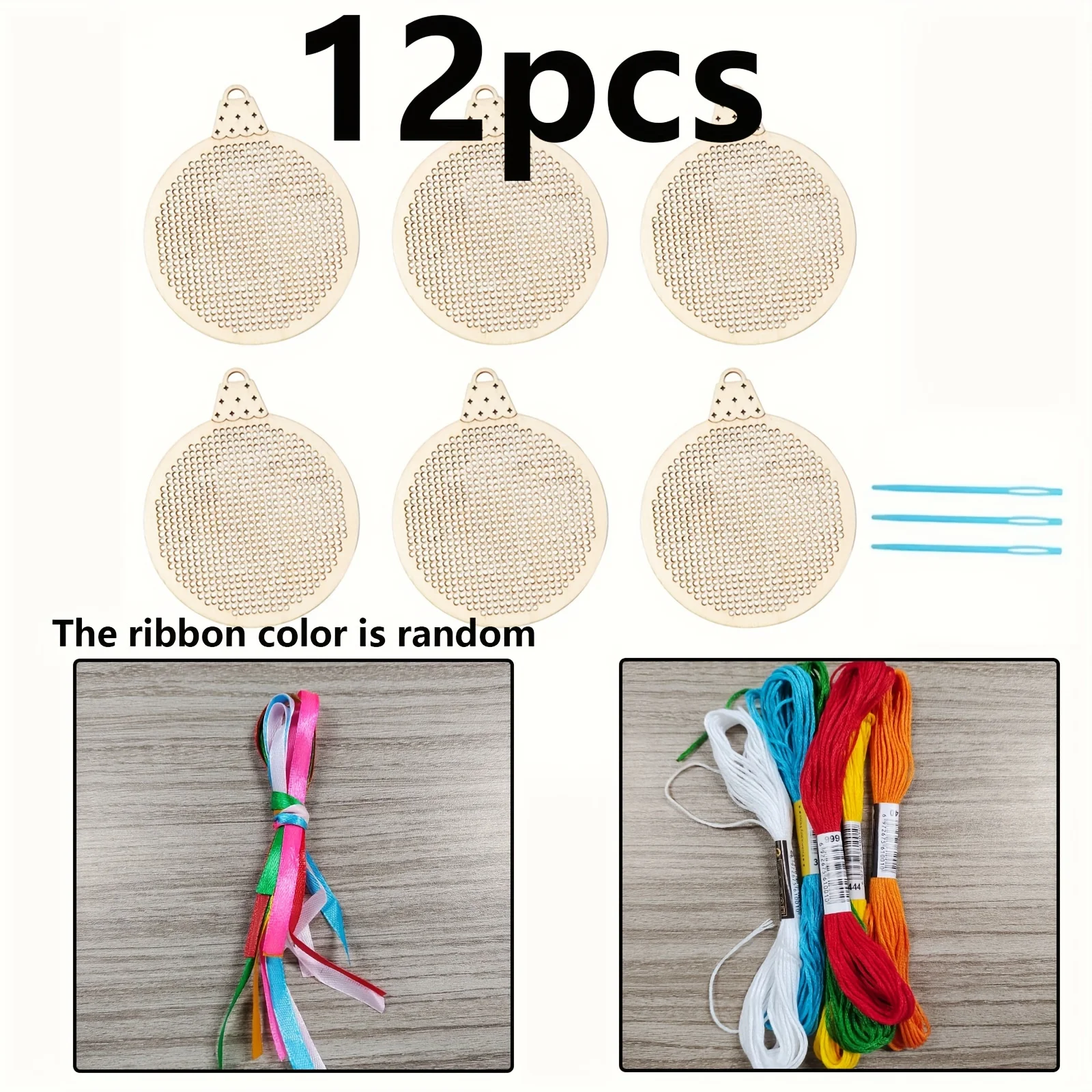 12Pcs Christmas Cross Stitch H - огляд і ціна Embroidery Xmas Tree