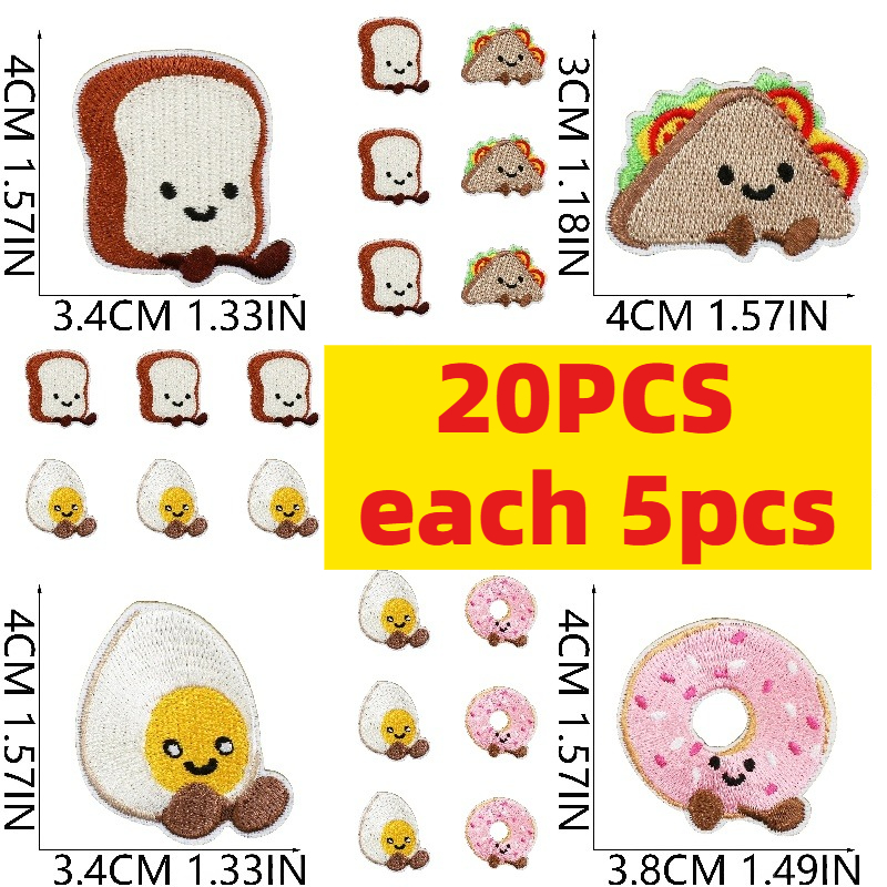 10/20Pcs Cute Dessert Embroide - огляд і ціна Embroidery Egg