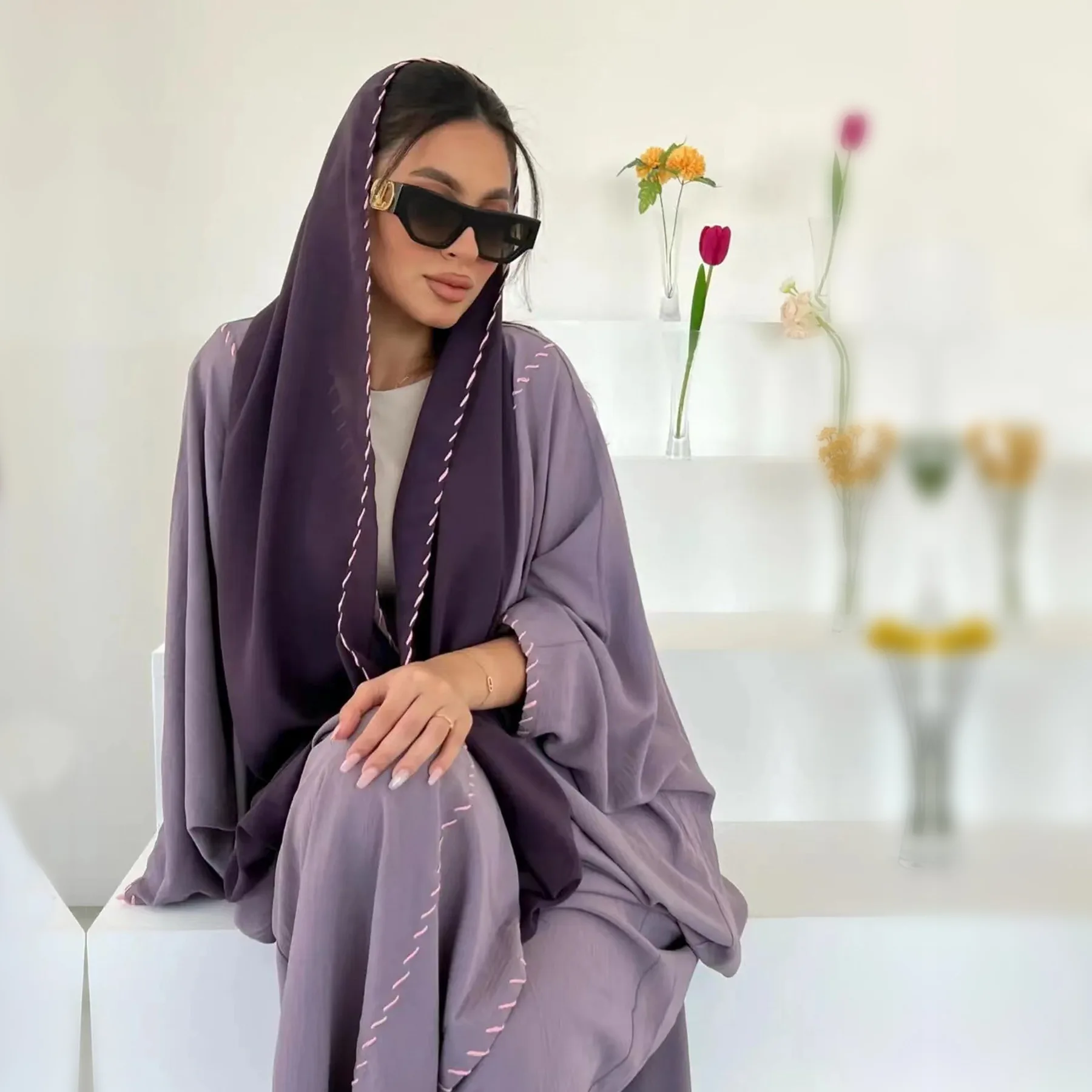 Morocco Kimono Open Abayas Lux - огляд і ціна Embroidery Kebaya
