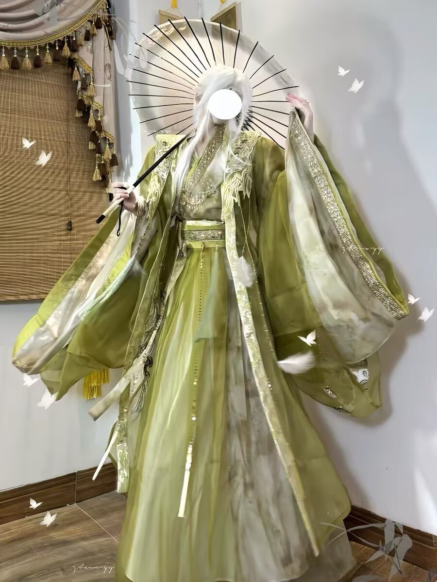 Wuxia Swordsman Hanfu Outfit M - огляд і ціна Embroidery Yellow