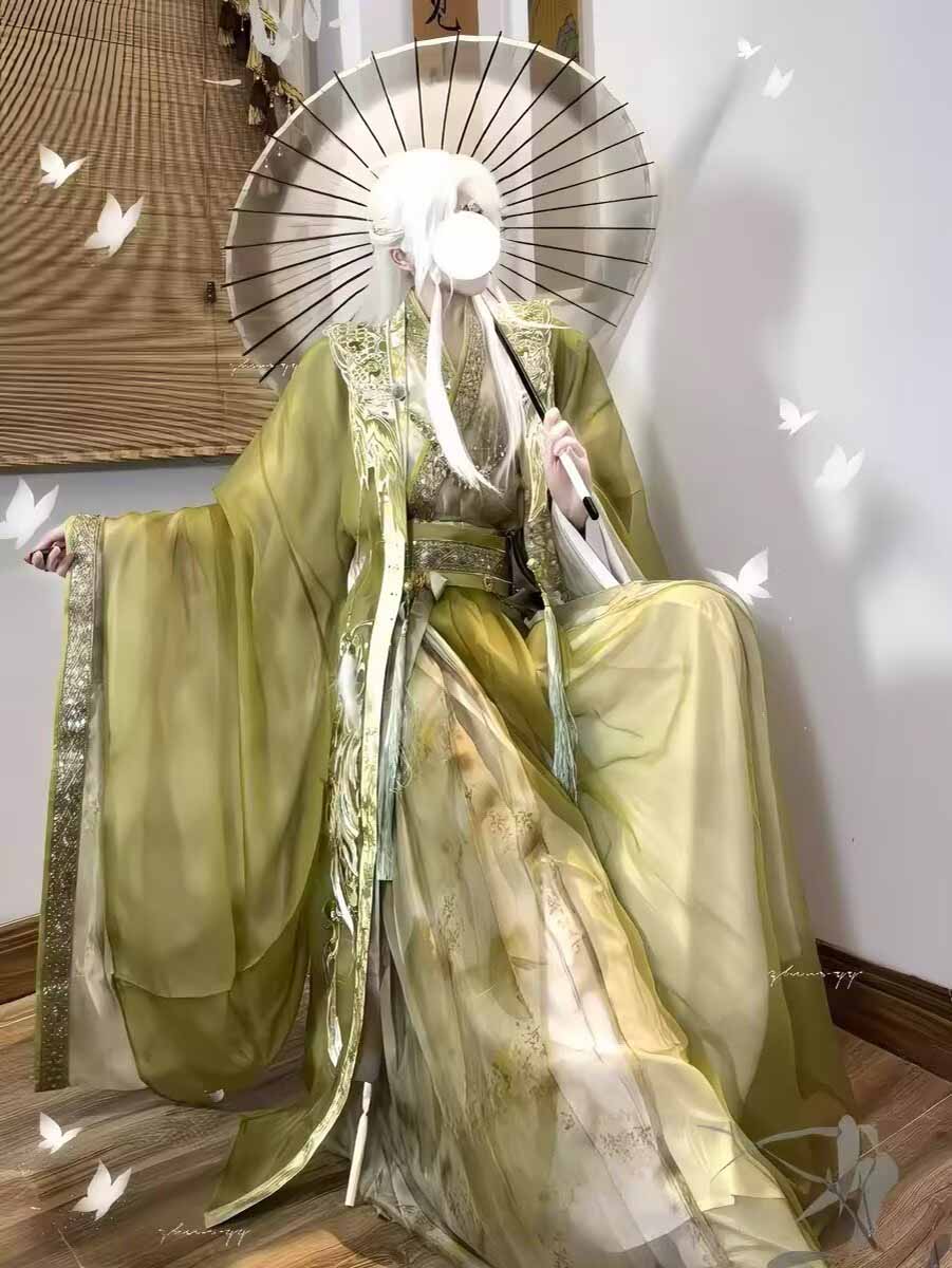 Wuxia Swordsman Hanfu Outfit M - огляд і ціна Embroidery Yellow