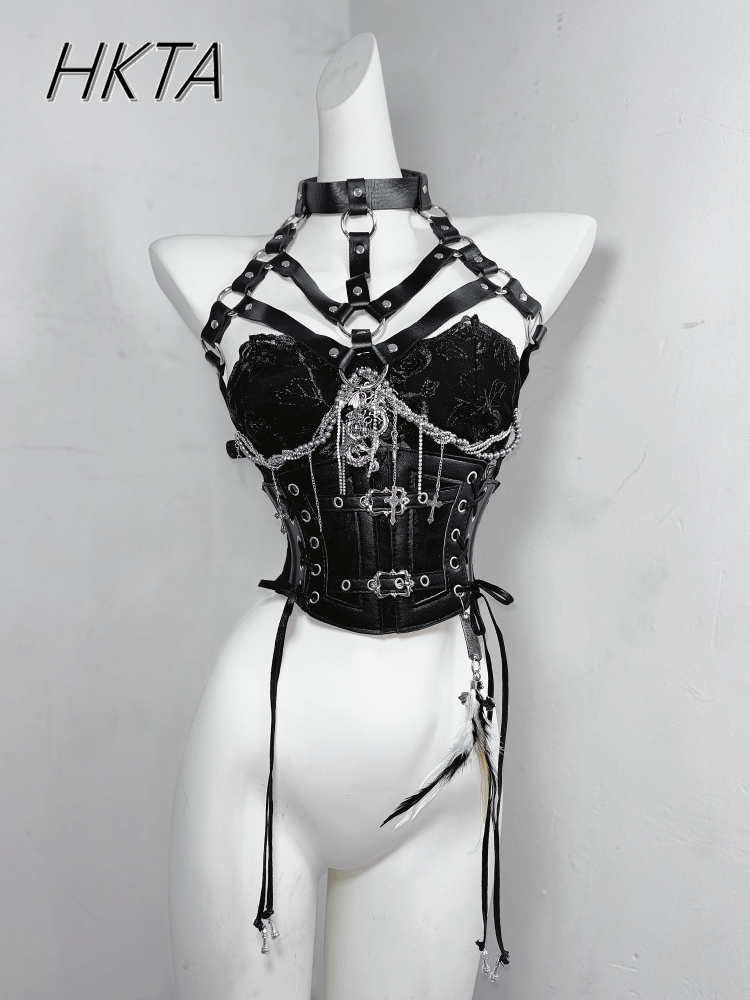Dark Style Goth Metal Chain Wa - огляд і ціна Embroidery Gothic