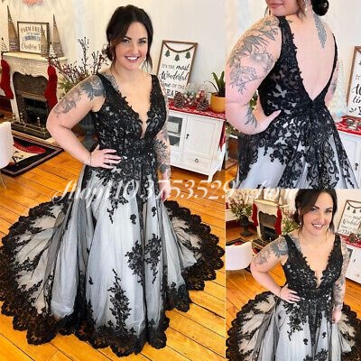 Gothic V Neck Wedding Dresses  - огляд і ціна Embroidery Gothic
