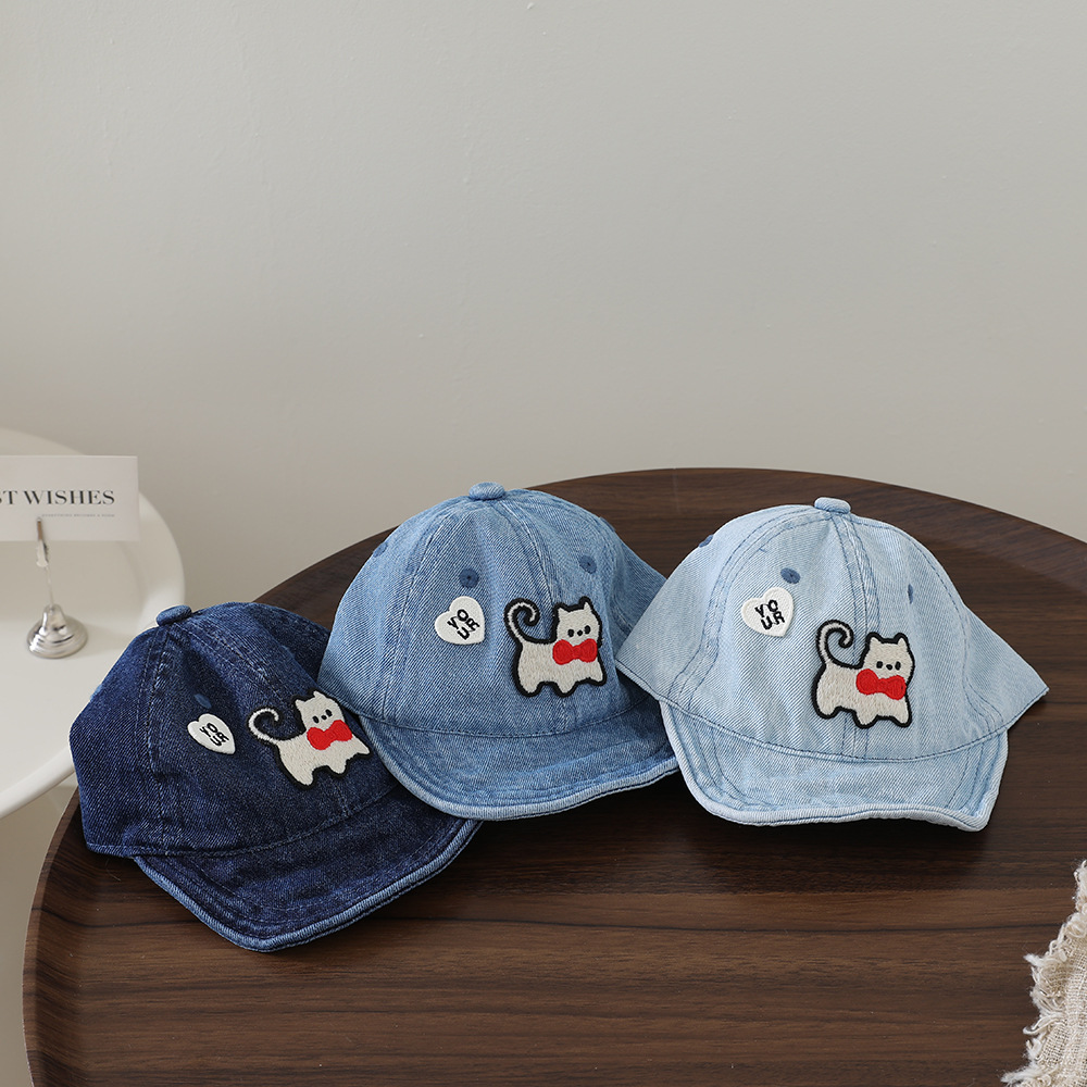 Children's washable denim soft - огляд і ціна Embroidery Cat