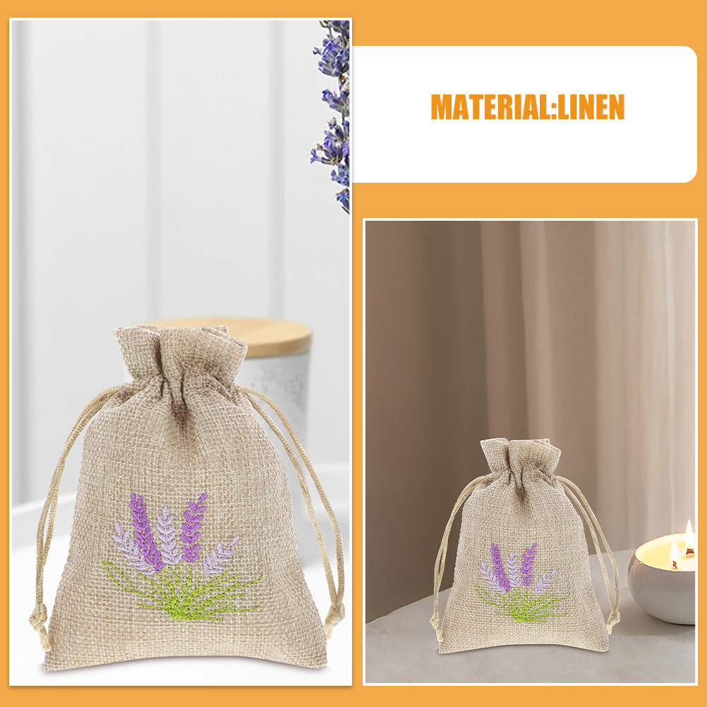 6Pcs Empty Linen Drawstring Sa - огляд і ціна Embroidery Ring