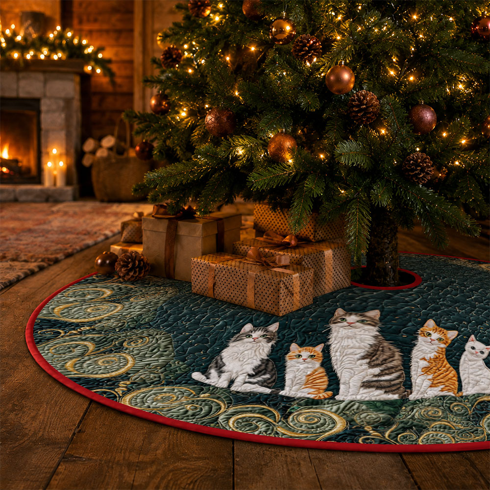 Jit 1pc Christmas Cat Swirl Pa - огляд і ціна Embroidery Xmas Tree