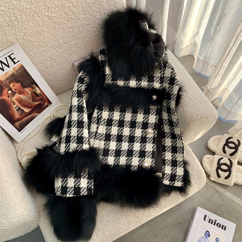Chic Women Faux Fox Fur Splice - огляд і ціна Embroidery Quilting