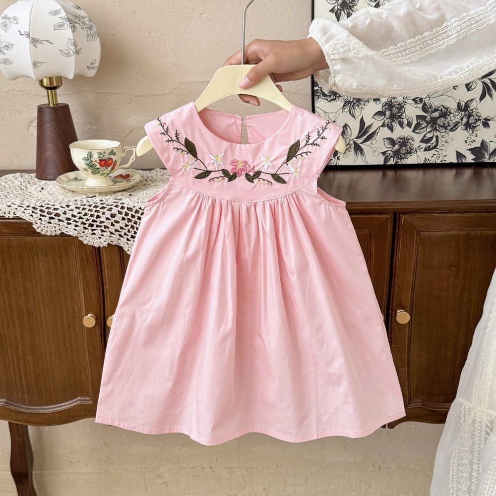 2-7-year-old Korean Version Su - огляд і ціна Embroidery Yellow Dress